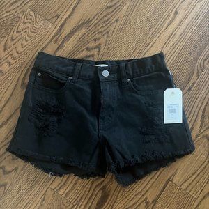 BillaBong Black Ripped Jean Shorts